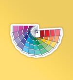 Colour Palette Laptop Mobile Stickers