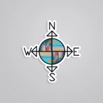 Compass Travels Stickers
