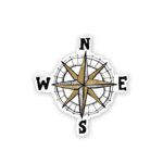 Compass Sticker