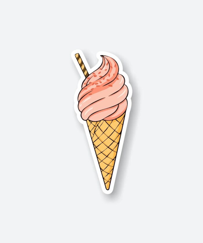 Cone Ice Cream Sticker