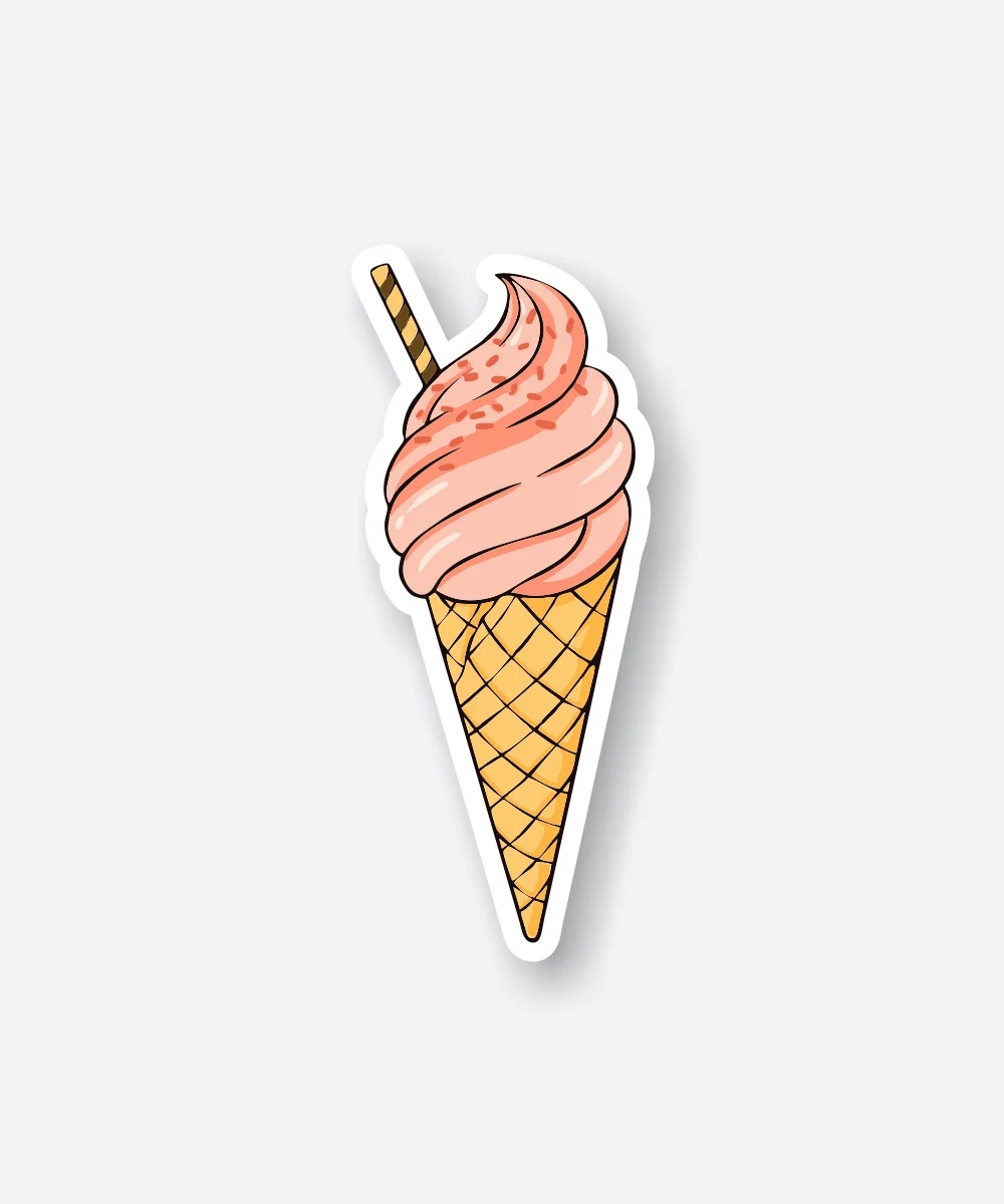 Cone Ice Cream Sticker Cone Ice Cream Sticker