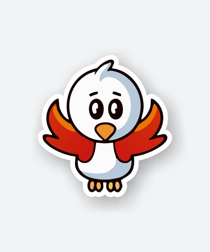 Confused Chick Sticker