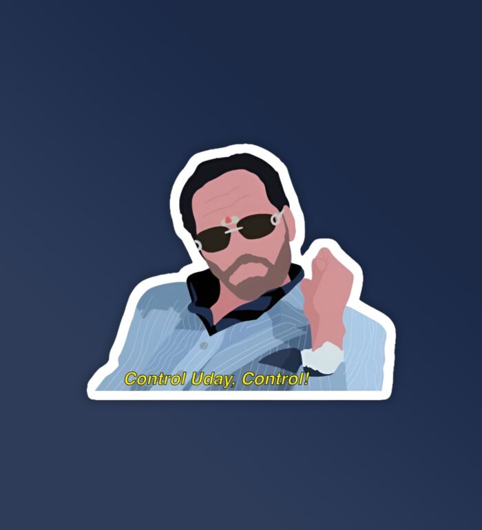 Control Uday Laptop Mobile Stickers