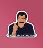 Cool Dad Modern Family Laptop Mobile Sticker