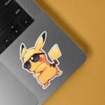 Cool Pikachu With Shades Anime Stickers