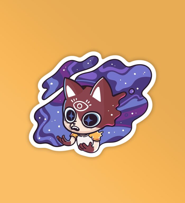 Cosmic 3rd Eye Mobile Laptop Sticker