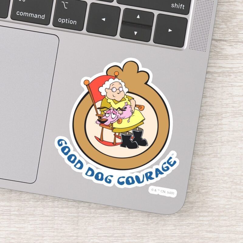 Courage The Cowardly Dog Good Dog Courage Sticker Courage The Cowardly Dog Good Dog Courage Sticker