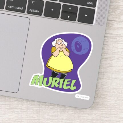 Courage The Cowardly Dog Muriel Graphic Sticker