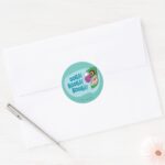 Courage The Cowardly Dog Ooga Booga Booga Classic Round Sticker