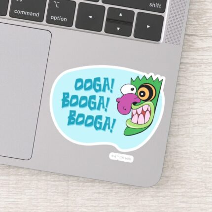 Courage The Cowardly Dog Ooga Booga Booga Sticker