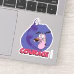 Courage The Cowardly Dog Shadow Graphic Sticker