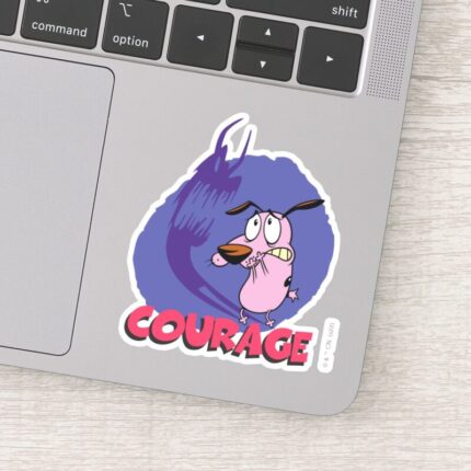Courage The Cowardly Dog Shadow Graphic Sticker