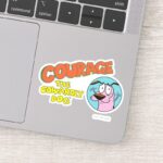 Courage The Cowardly Dog Show Logo Sticker