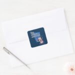 Courage The Cowardly Dog Where Is Everybody Square Sticker