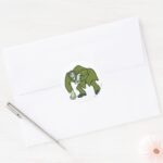 Creeper Villain Classic Round Sticker