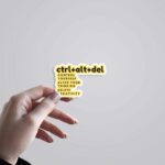 Ctrl Alt Del Motivational Stickers