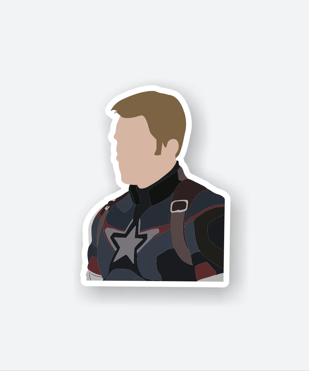 Cute Captain America Sticker