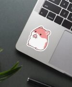 Cute Hamster With Nuts Sticker