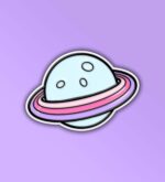Cute Planet Laptop Mobile Stickers
