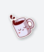 Cute Sleepy Mug Coffee Sticker