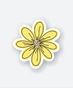 Cute Yellow Flower Sticker
