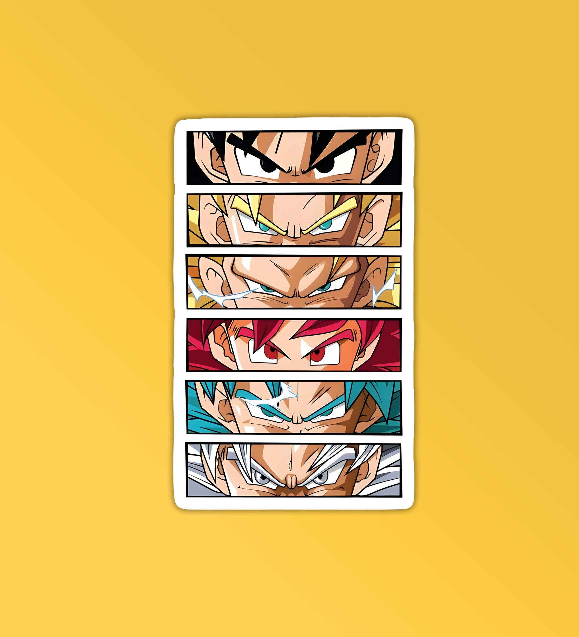DBZ Eyes Laptop Mobile Stickers