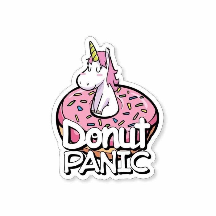 DONUT Panic Sticker