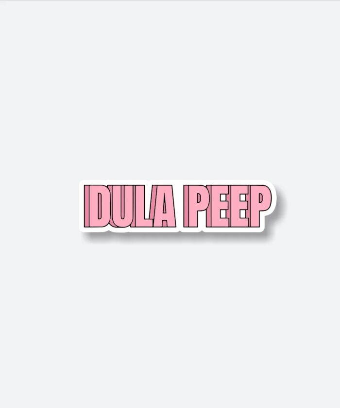 DULA PEEP Sticker