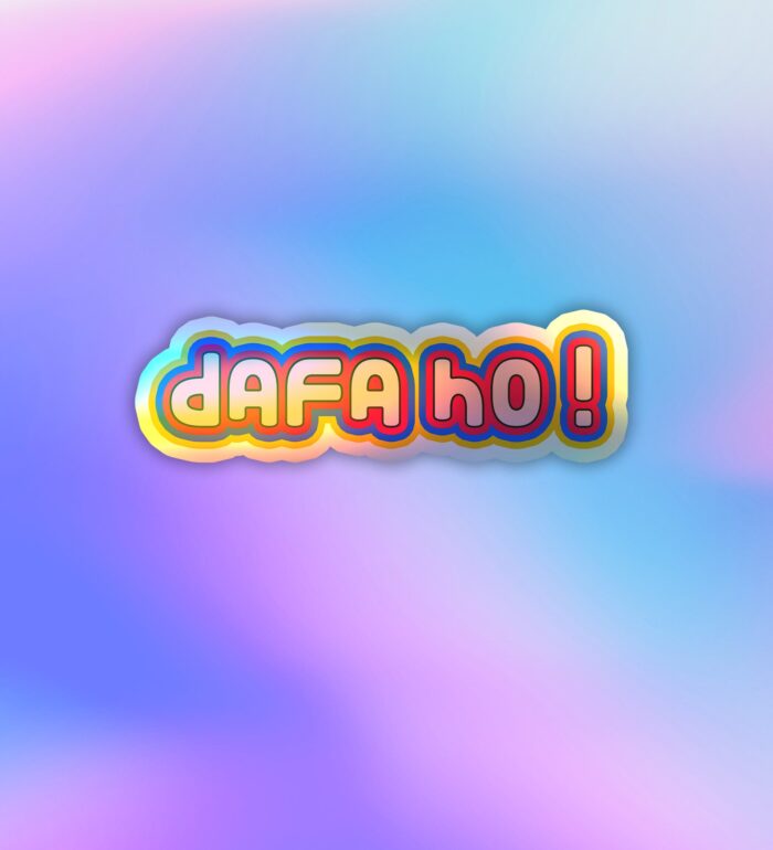 Dafa Ho Holographic Laptop Mobile Sticker