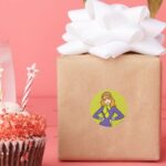 Daphne Hands On Hips Classic Round Sticker