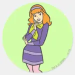 Daphne Wondering Classic Round Sticker