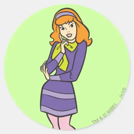 Daphne Wondering Classic Round Sticker