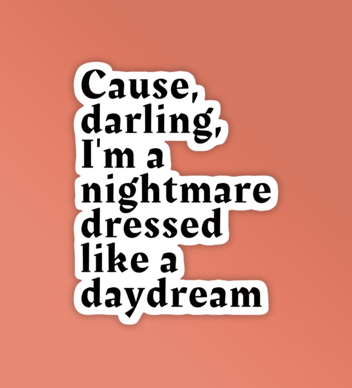 Darling Im A Nightmare Taylor Swift Stickers