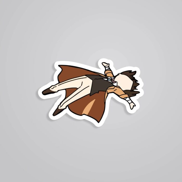 Dazai Falling Into Serenity Anime Stickers