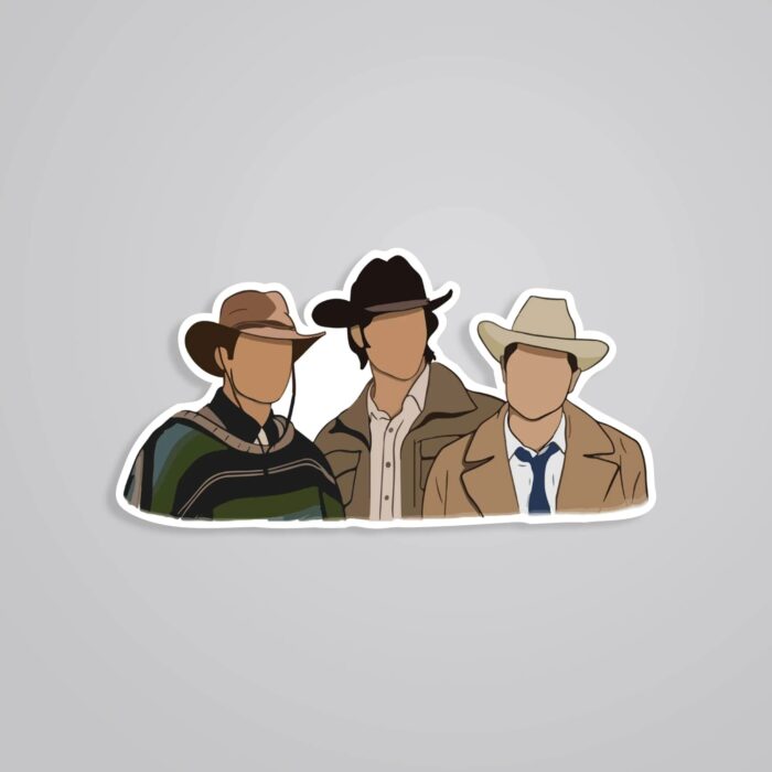 Dean Sam And Castiel TV Shows Stickers
