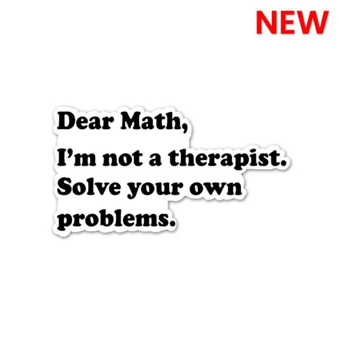 Dear Math Sticker