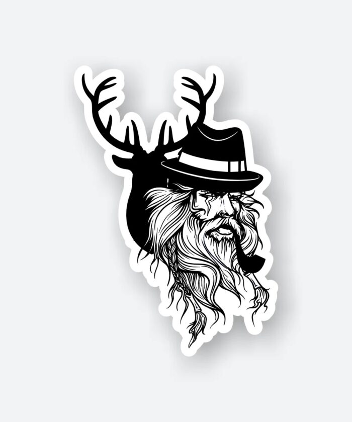 Deer Man Sticker