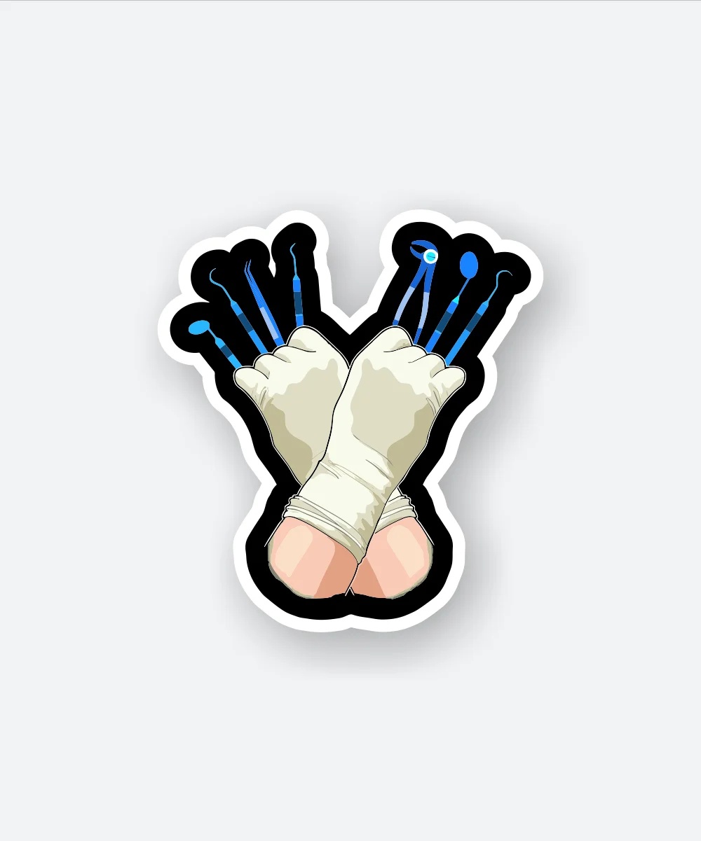 Dentist Tools Sticker