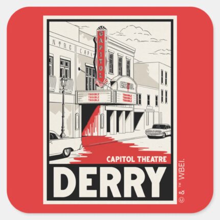 Derry Capitol Theatre Square Sticker