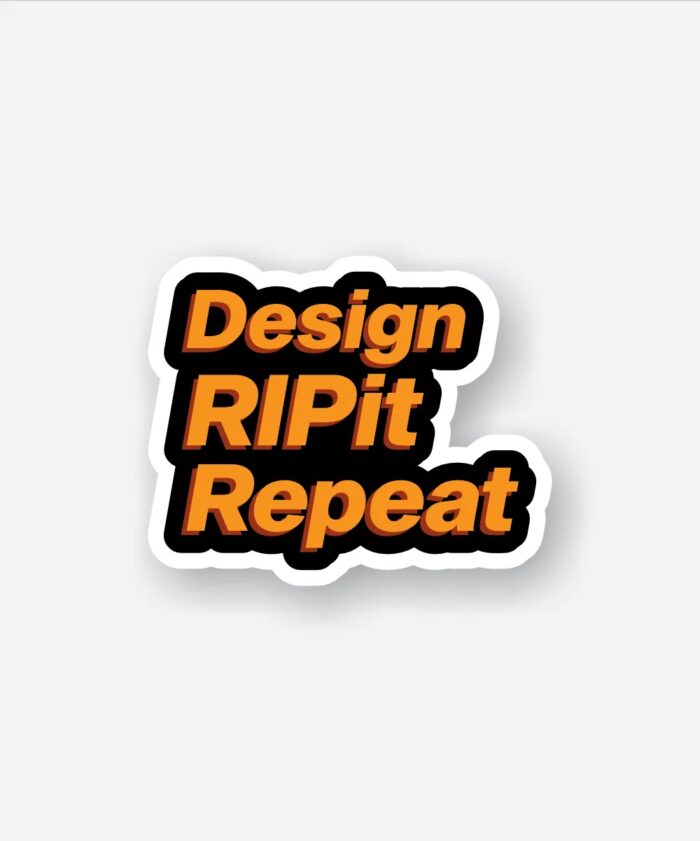 Design RIPit Repeat Sticker