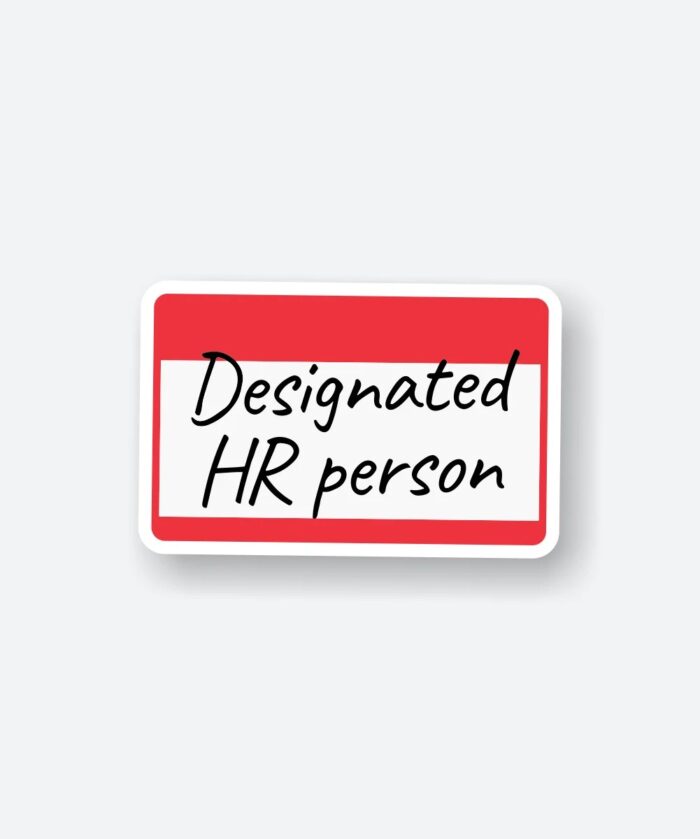 Designated HR Person Sticker