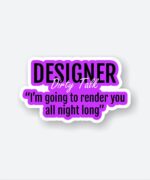 Designers Dirty Talk Sticker