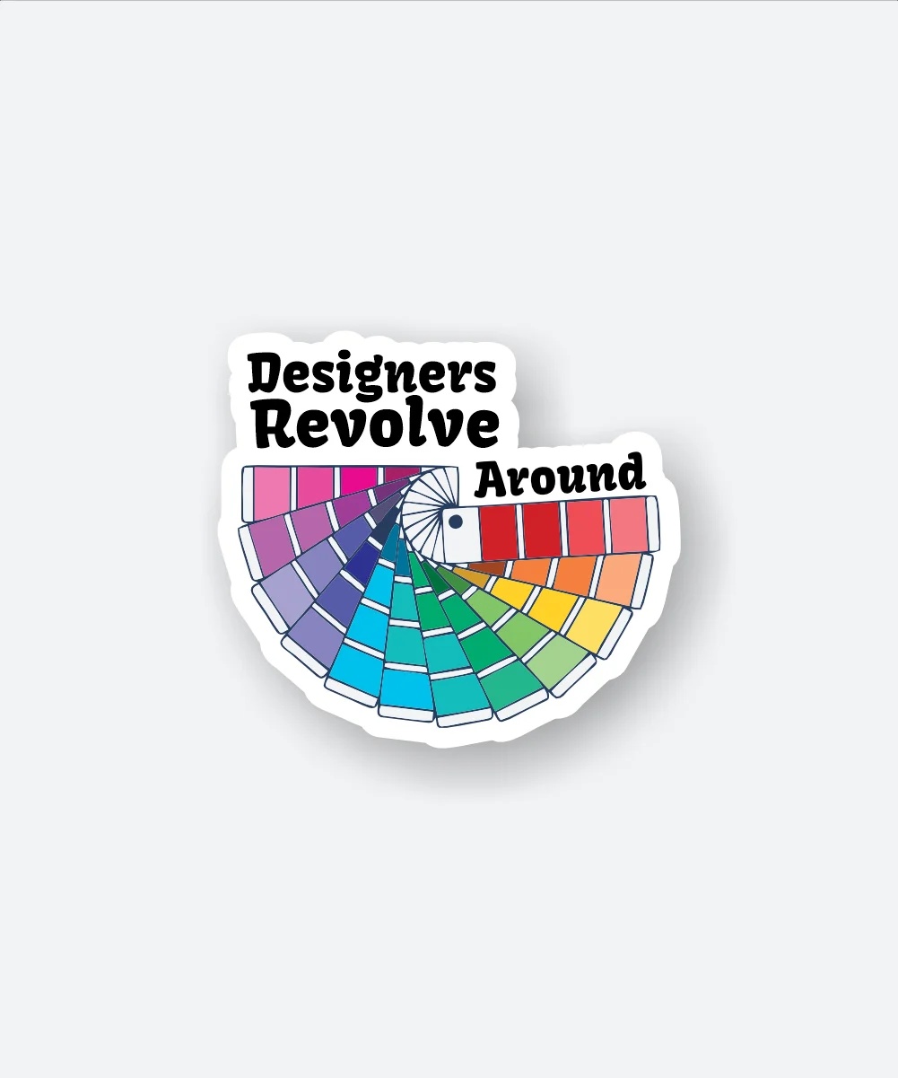 Designers Revolve Around Sticker