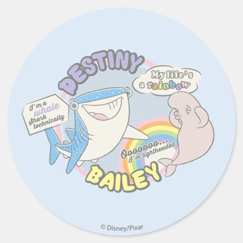 Destiny Bailey Comic Graphic Classic Round Sticker