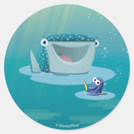 Destiny Dory Bubble Buds Classic Round Sticker