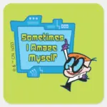 Dexter Sometimes I Amaze Myself Square Sticker