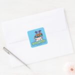 Dexter Character Name Graphic Square Sticker