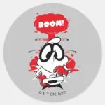 Dexter Detonation Graphic Classic Round Sticker
