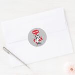 Dexter Detonation Graphic Classic Round Sticker