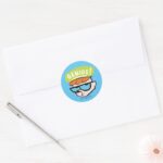 Dexter Genius Callout Graphic Classic Round Sticker